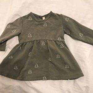 Quincy Mae fleece long sleeve Tree dress